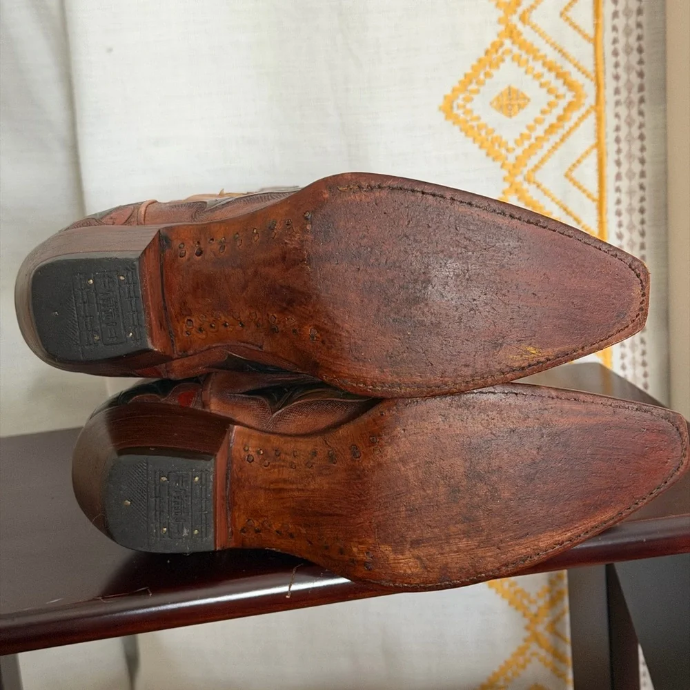 RARE collector Corral green dragon western boots - Picture 10 of 12